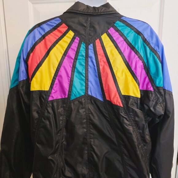 Vintage 80's Head Sportswear Rainbow Windbreaker Jacket - Picture 5 of 8